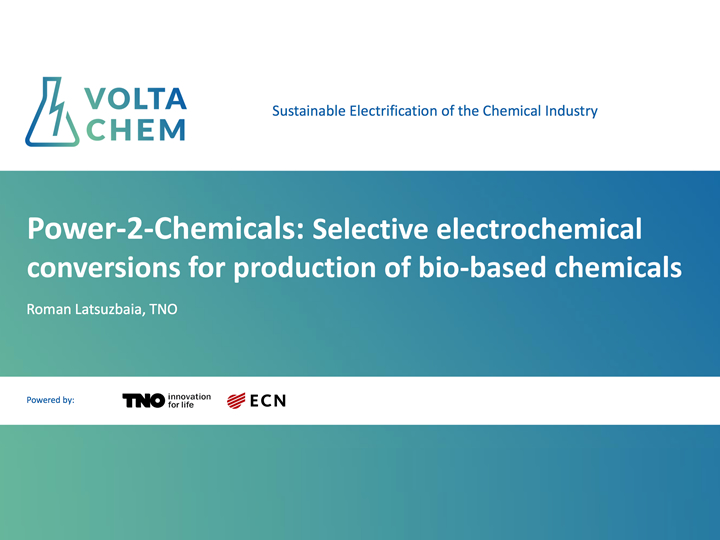 Power-to-Chemicals Session 5 and 15
