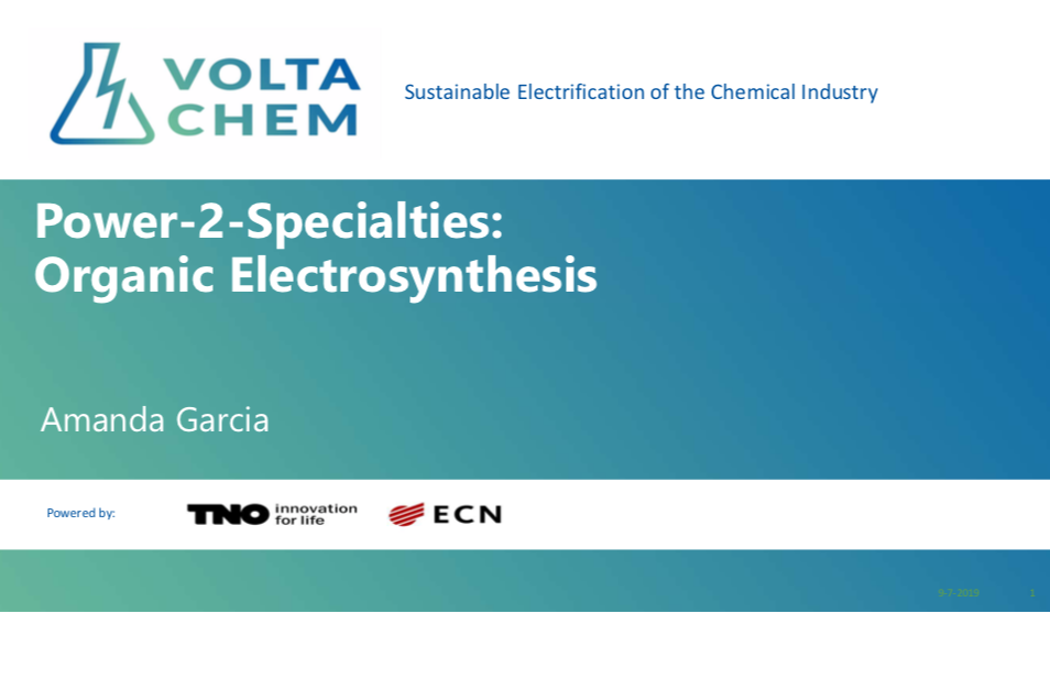 Power-2-Specialties: Organic Electrosynthesis