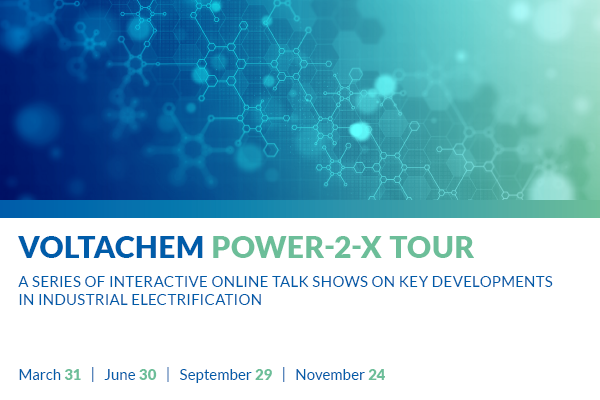 Stay on top of developments in electrification with VoltaChem’s Power-2-X Tour