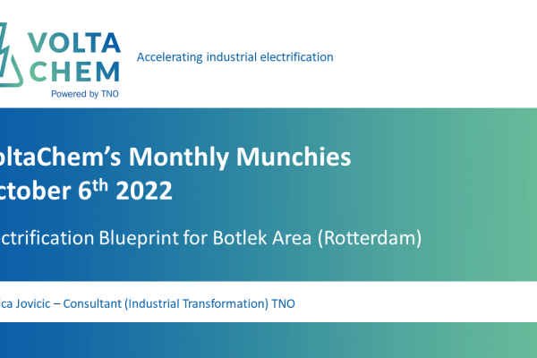 VoltaChem’s Monthly Munchies: Electrification Blueprint Botlek area Rotterdam