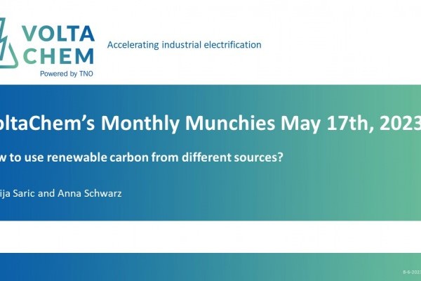 VoltaChem’s Monthly Munchies: How to use renewable carbon from different sources?
