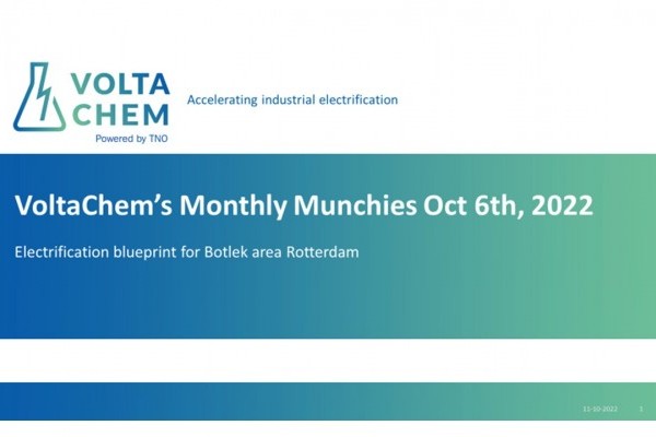 VoltaChem’s Monthly Munchies: Electrification Blueprint Botlek area Rotterdam