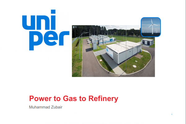 Uniper: Power to Gas to Refinery